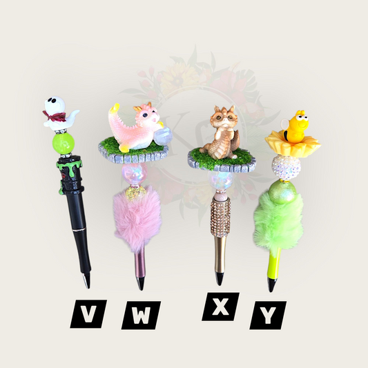 Beaded Pens V-Y