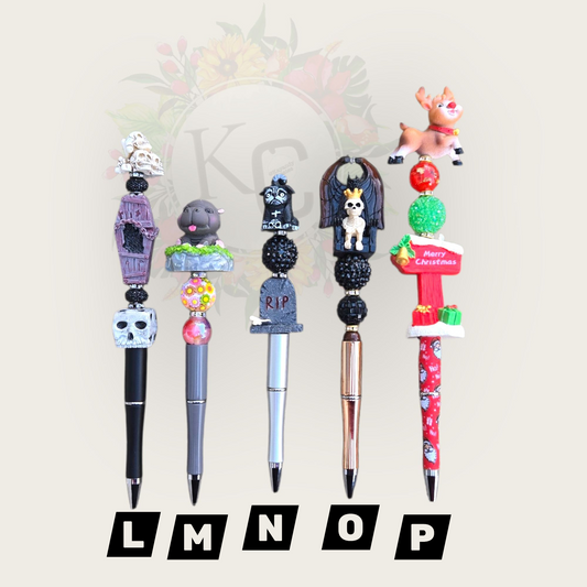 Beaded Pens L-P