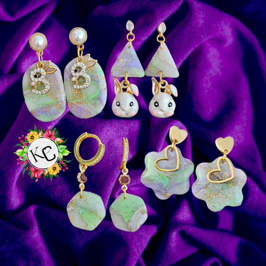 Pastel Easter Clay Earrings