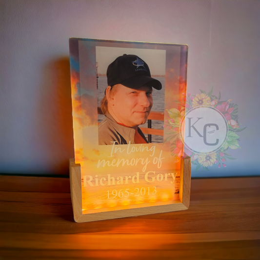 Light up photo frame