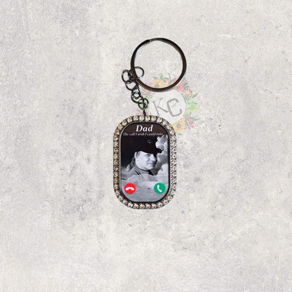 Double Sided Call Keychain