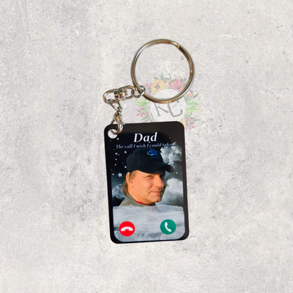 Double Sided Call Keychain