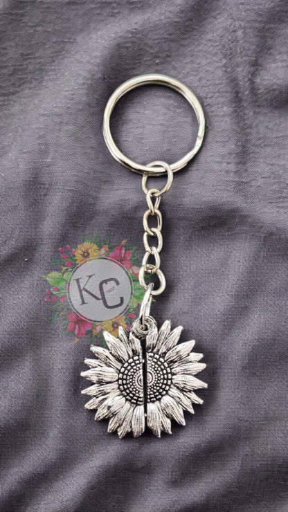 Sunflower Locket-Keychain or Necklace