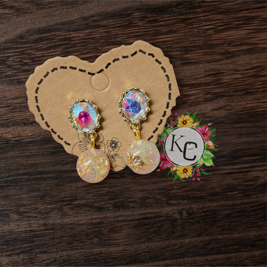 Iridescent Opal Inspired Studs