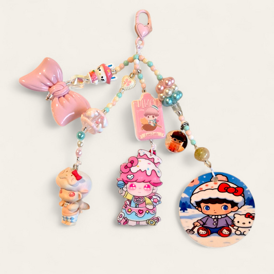 Dimoo Kitty Bag charm / keychain